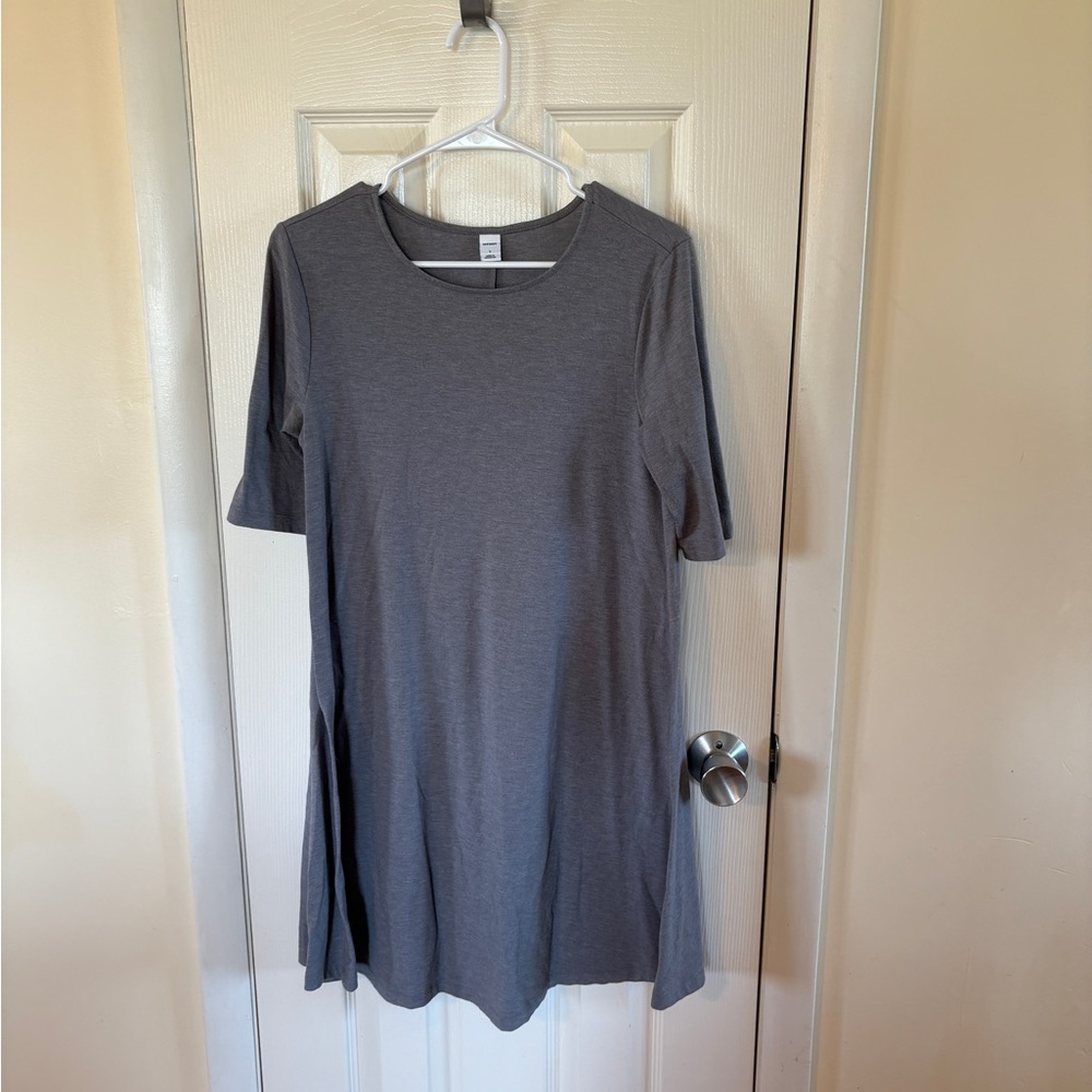 Old Navy Gray Swing Tunic Dress
